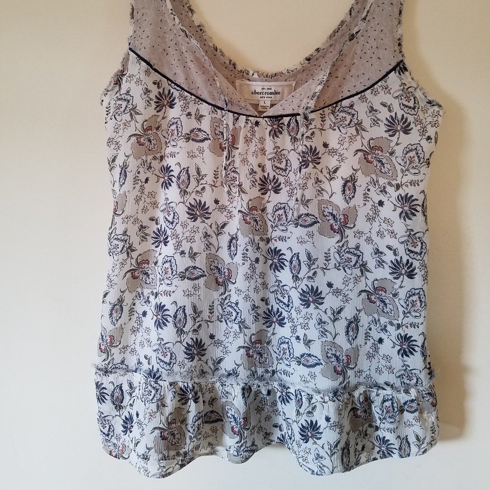 Abercrombie tank style top w lining sz L - Picture 2 of 5
